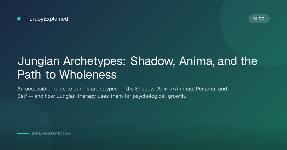 Shadow Anima Jungian Archetypes Explained: Shadow & More | TherapyExplained