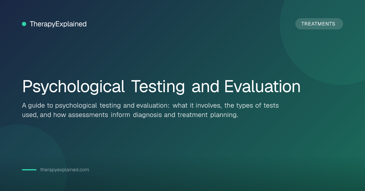 Psychological Testing Instruments Psychological Testing: What to Expect & Benefits | TherapyExplained