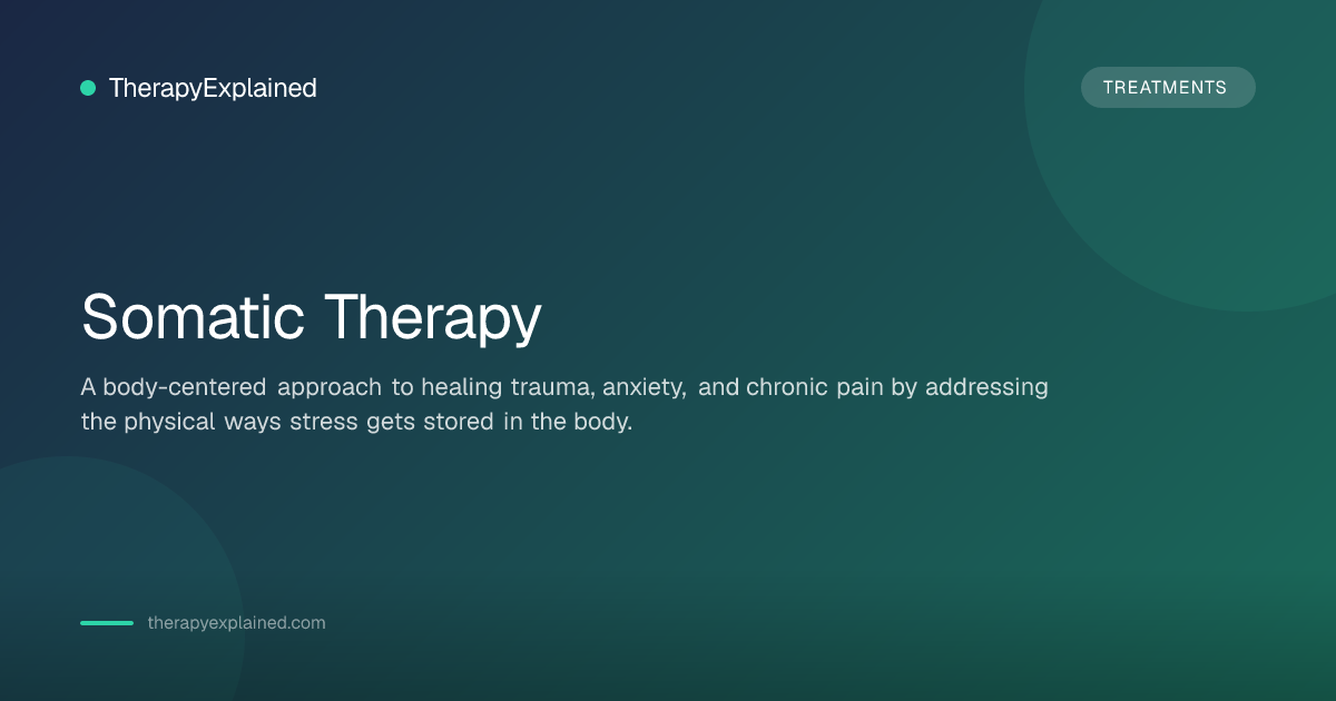 Somatic Therapyexplained Somatic Therapy: How It Works, What to Expect | TherapyExplained